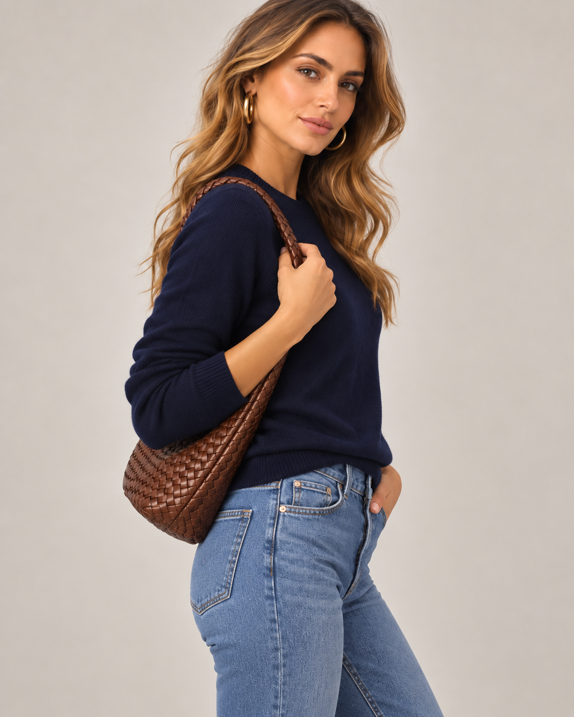 Classic 100% Cashmere Crewneck Sweater