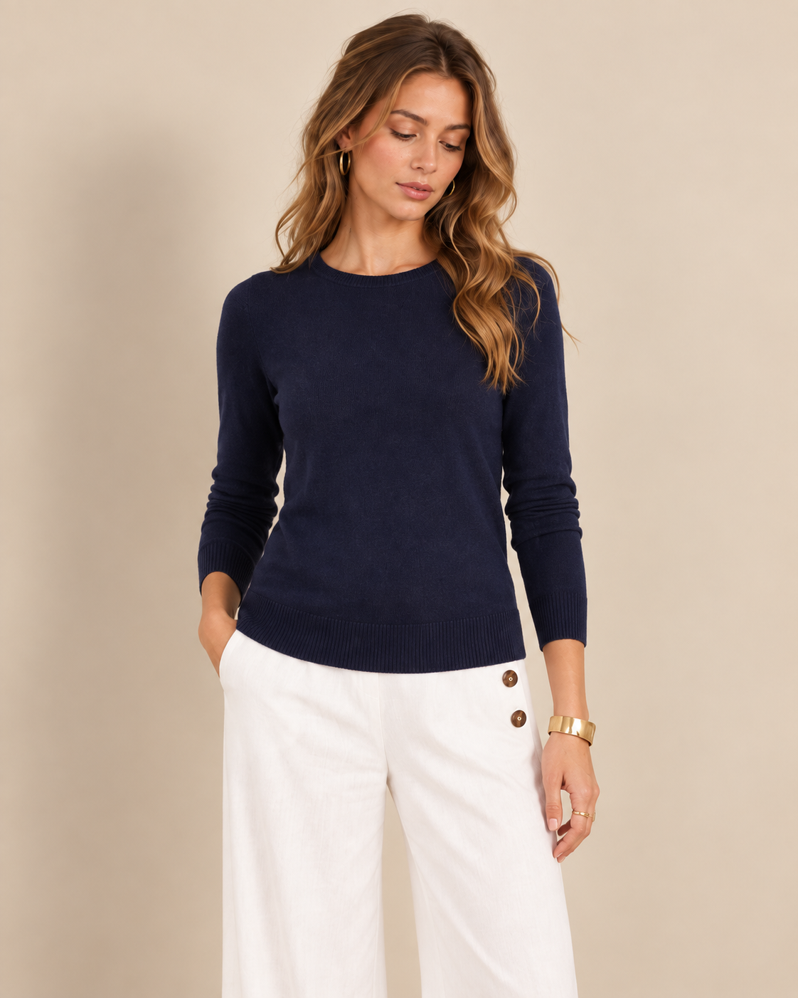 Ultra Soft 100% Cashmere Crewneck Sweater