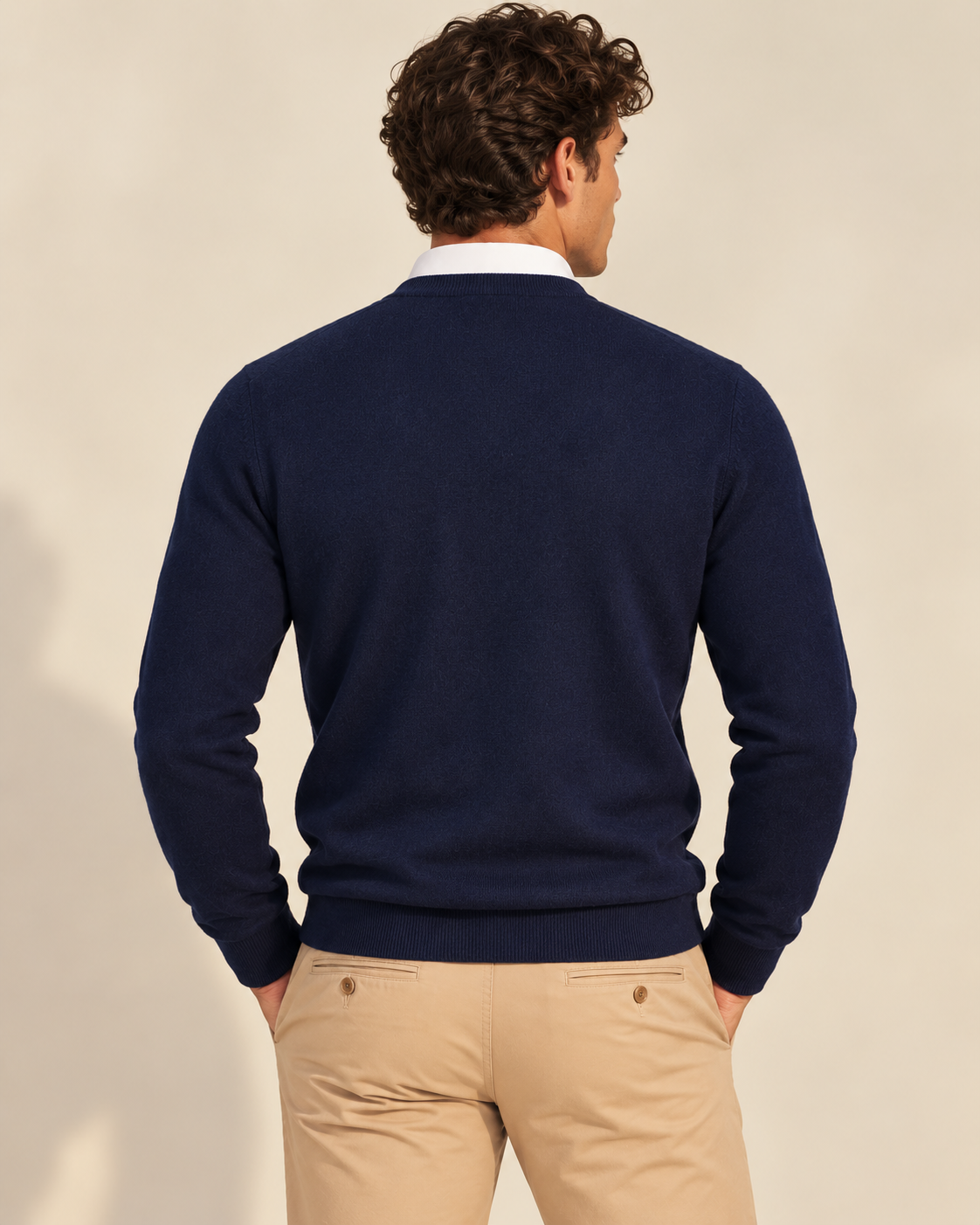 Classic Men's Cashmere V-Neck Pullover