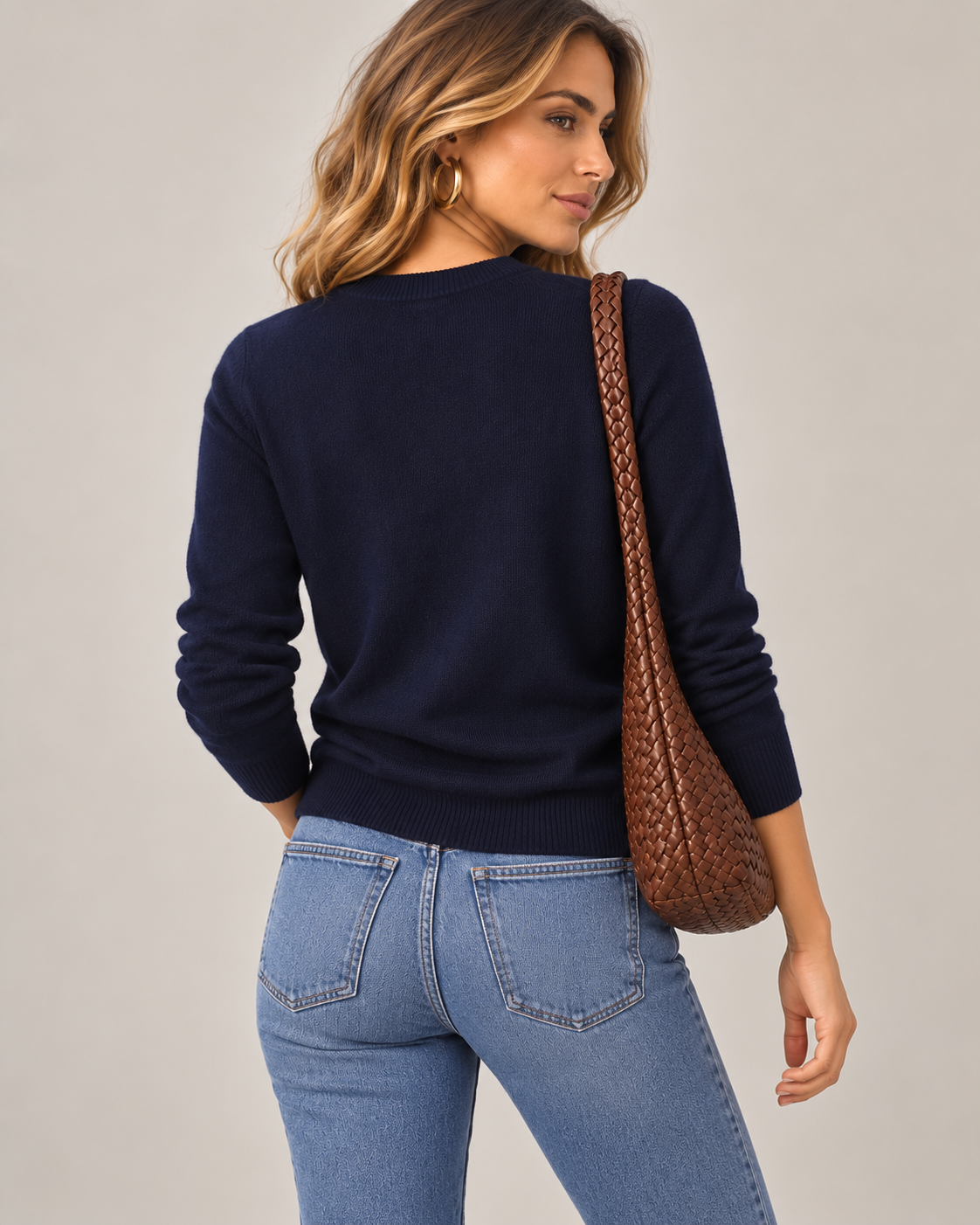 Classic 100% Cashmere Crewneck Sweater