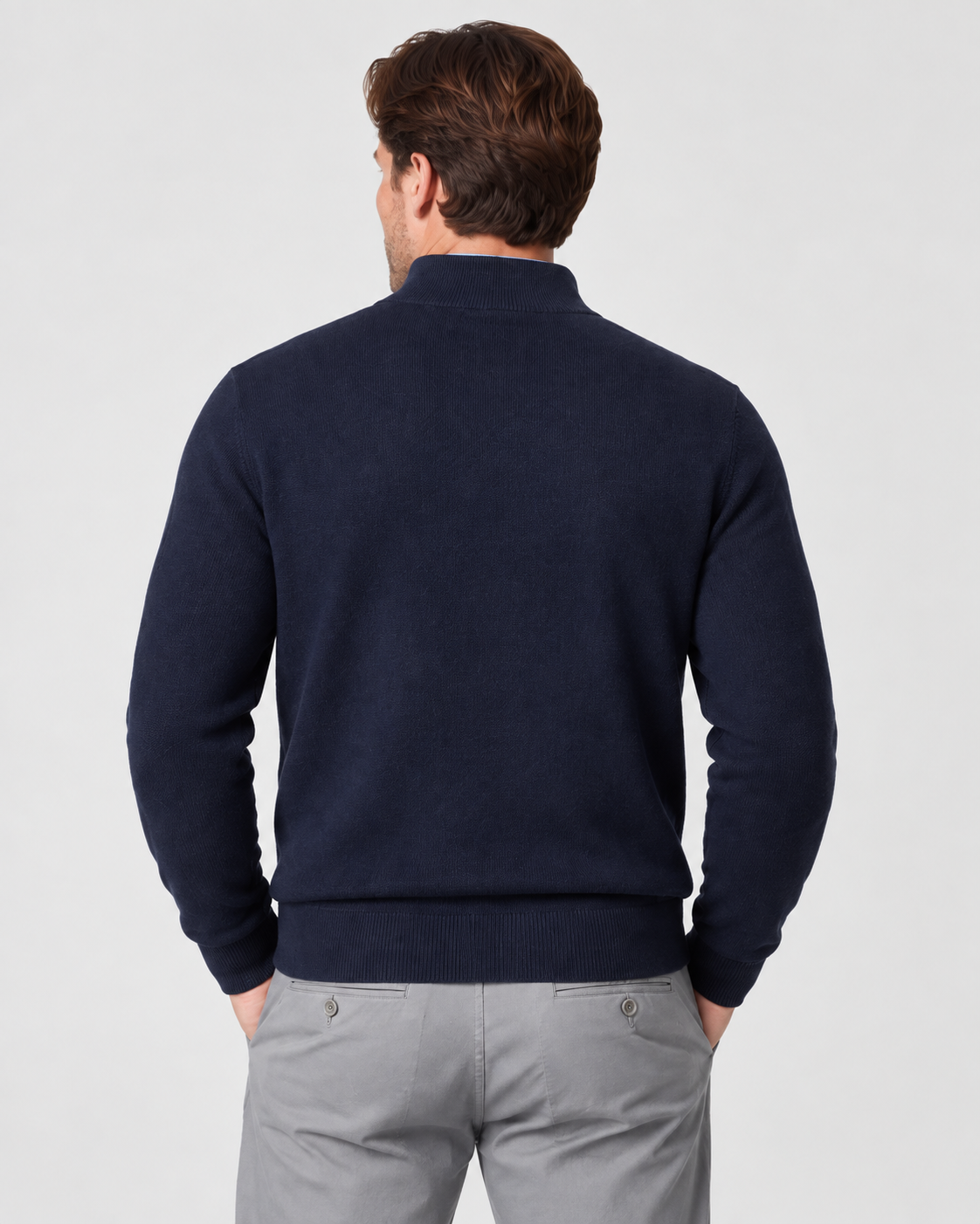 100% Cashmere Half Zip Sweater