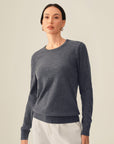 Classic women's Crewneck 100% Cashmere Sweater
