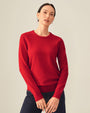 Classic women's Crewneck 100% Cashmere Sweater