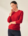 Classic women's Crewneck 100% Cashmere Sweater