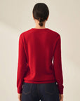Classic women's Crewneck 100% Cashmere Sweater
