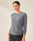 Classic women's Crewneck 100% Cashmere Sweater