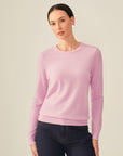 Classic women's Crewneck 100% Cashmere Sweater