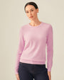 Classic women's Crewneck 100% Cashmere Sweater