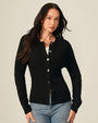 100% Cashmere Cable Knit Button Cardigan
