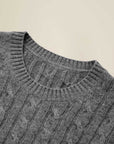 Pure Cashmere Cable Knit Sweater for Women