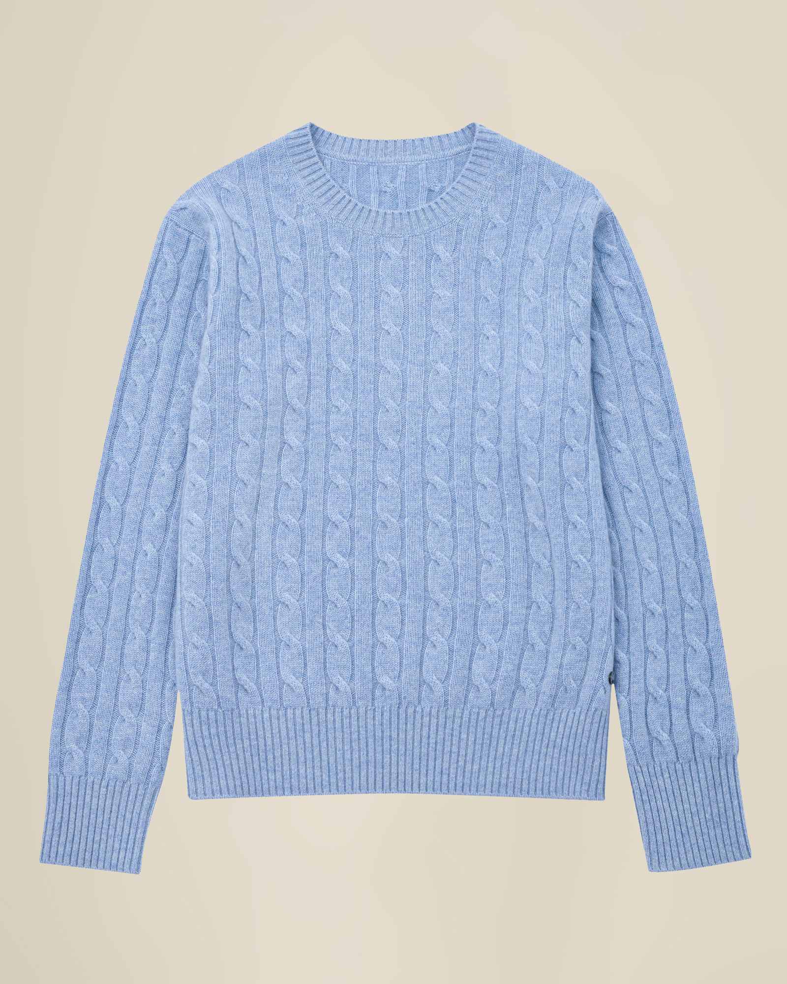 Pure Cashmere Cable Knit Sweater for Women