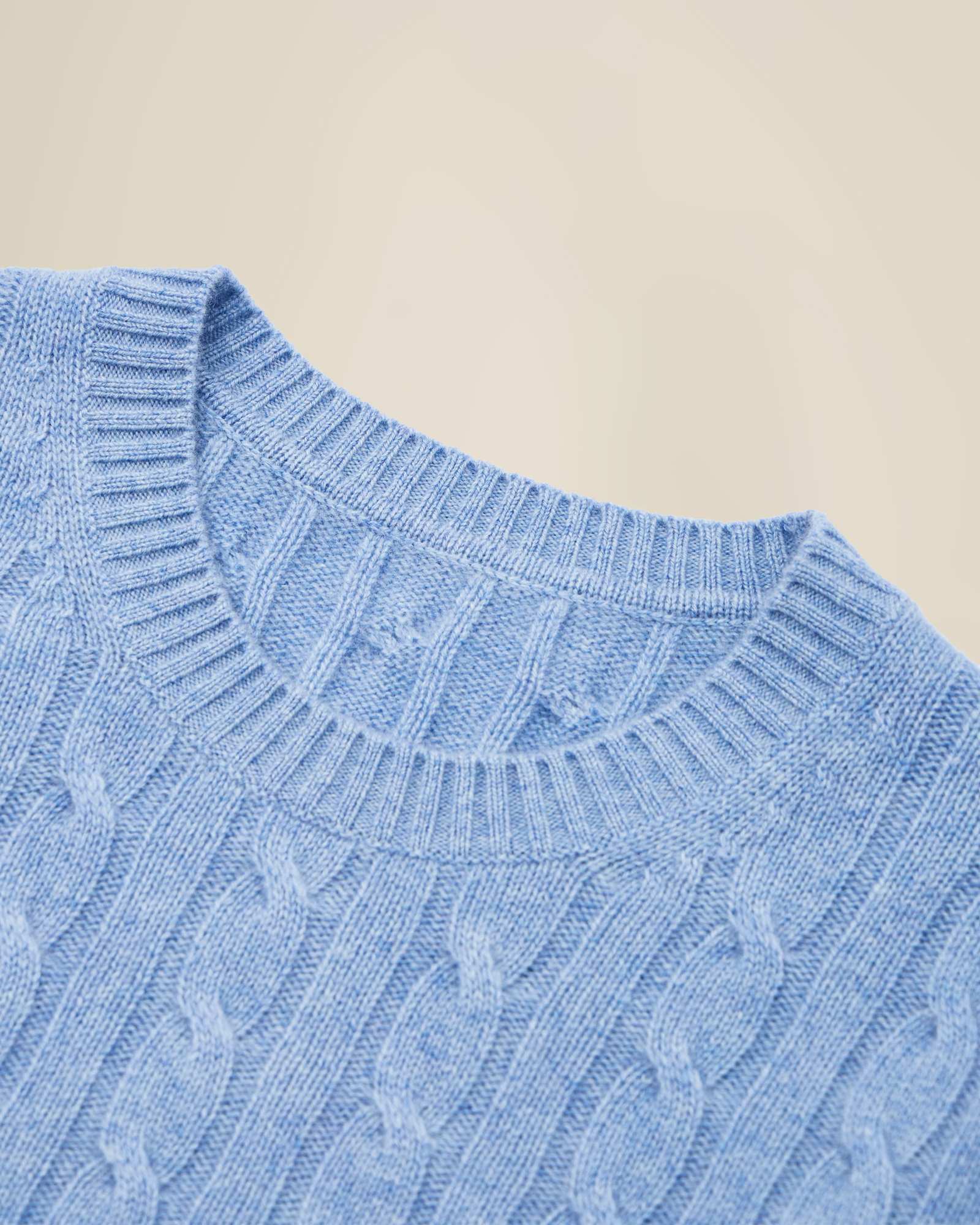 Pure Cashmere Cable Knit Sweater for Women