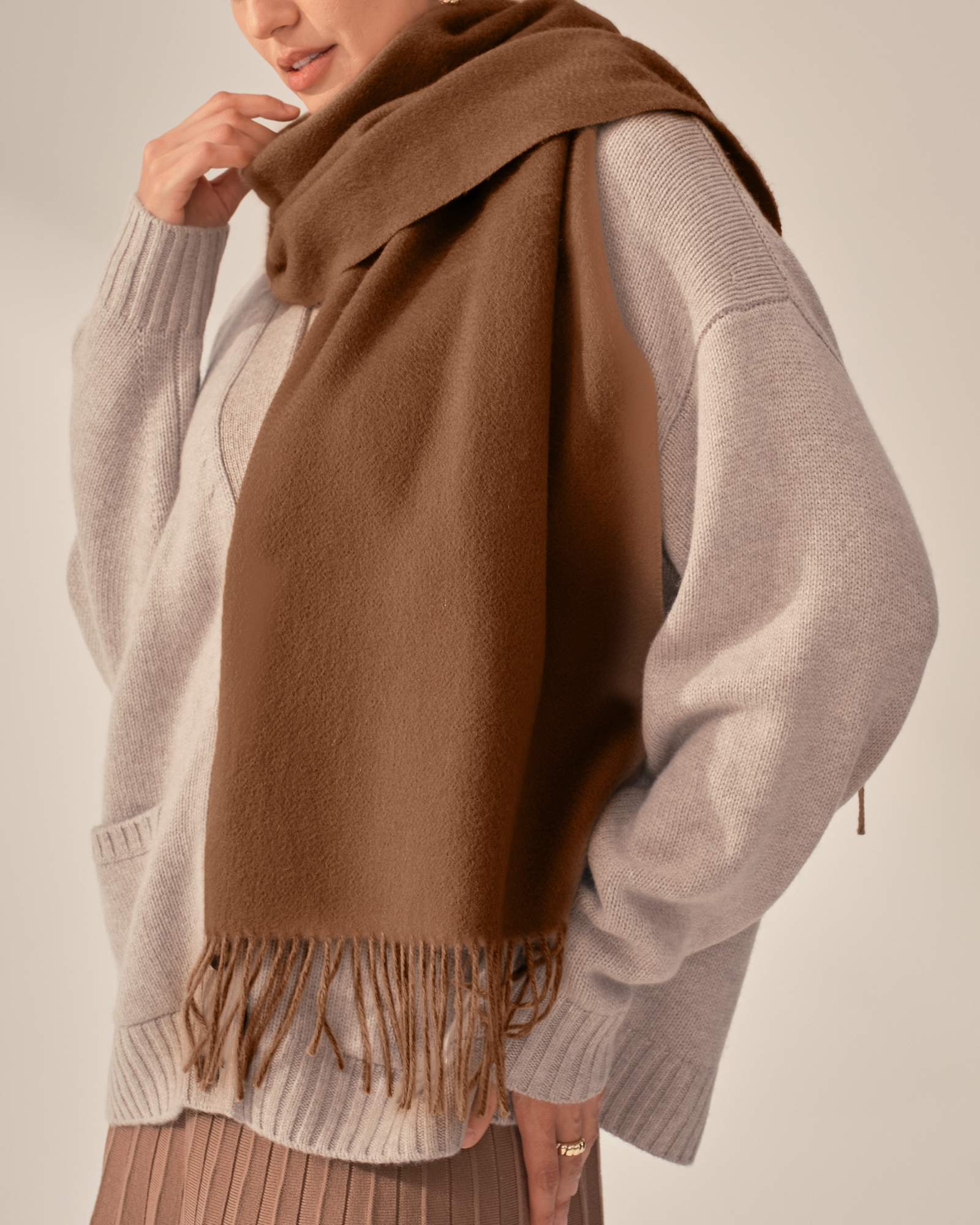 Ultra-Soft Pure Cashmere Scarf For Women