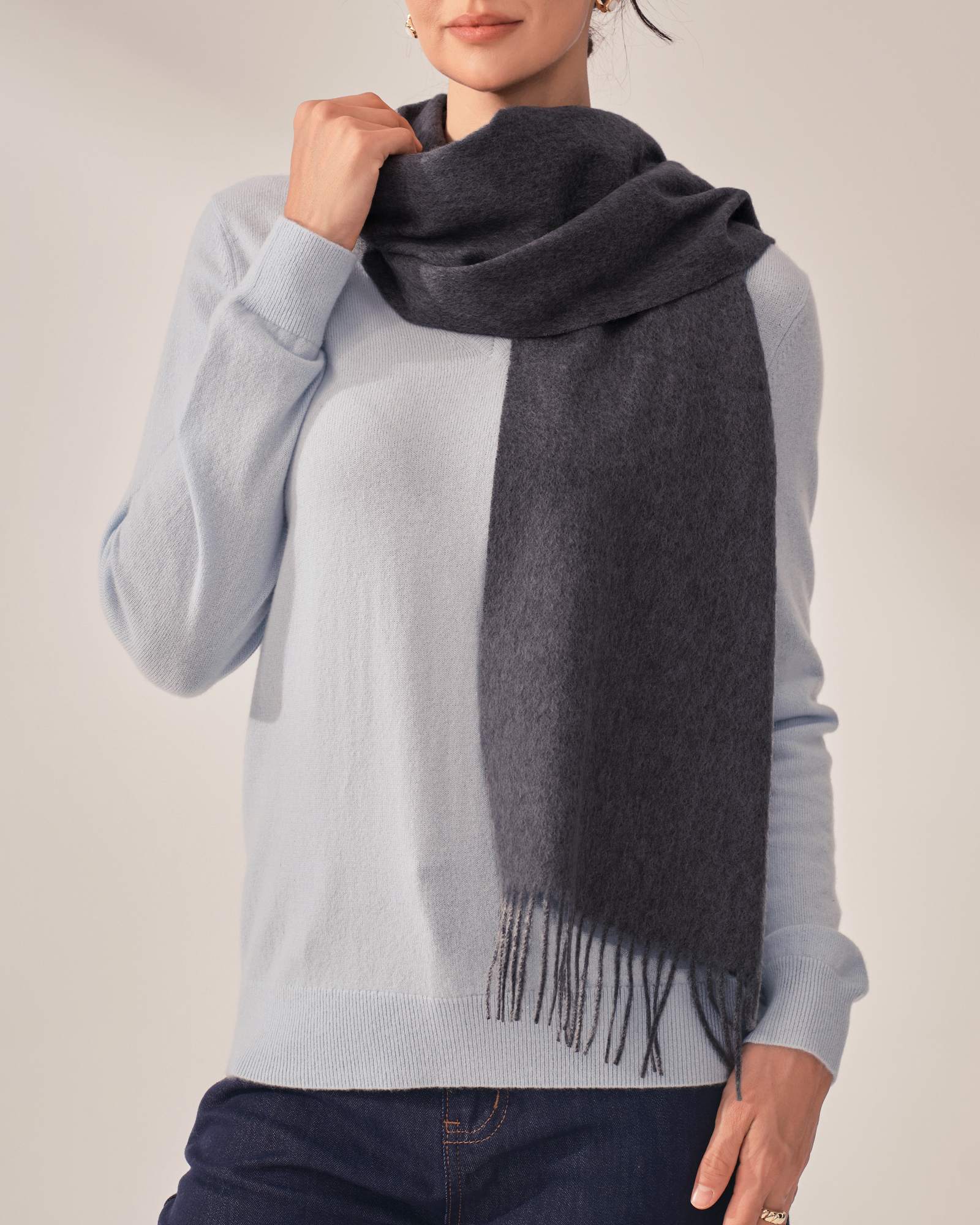 Ultra-Soft Pure Cashmere Scarf For Women