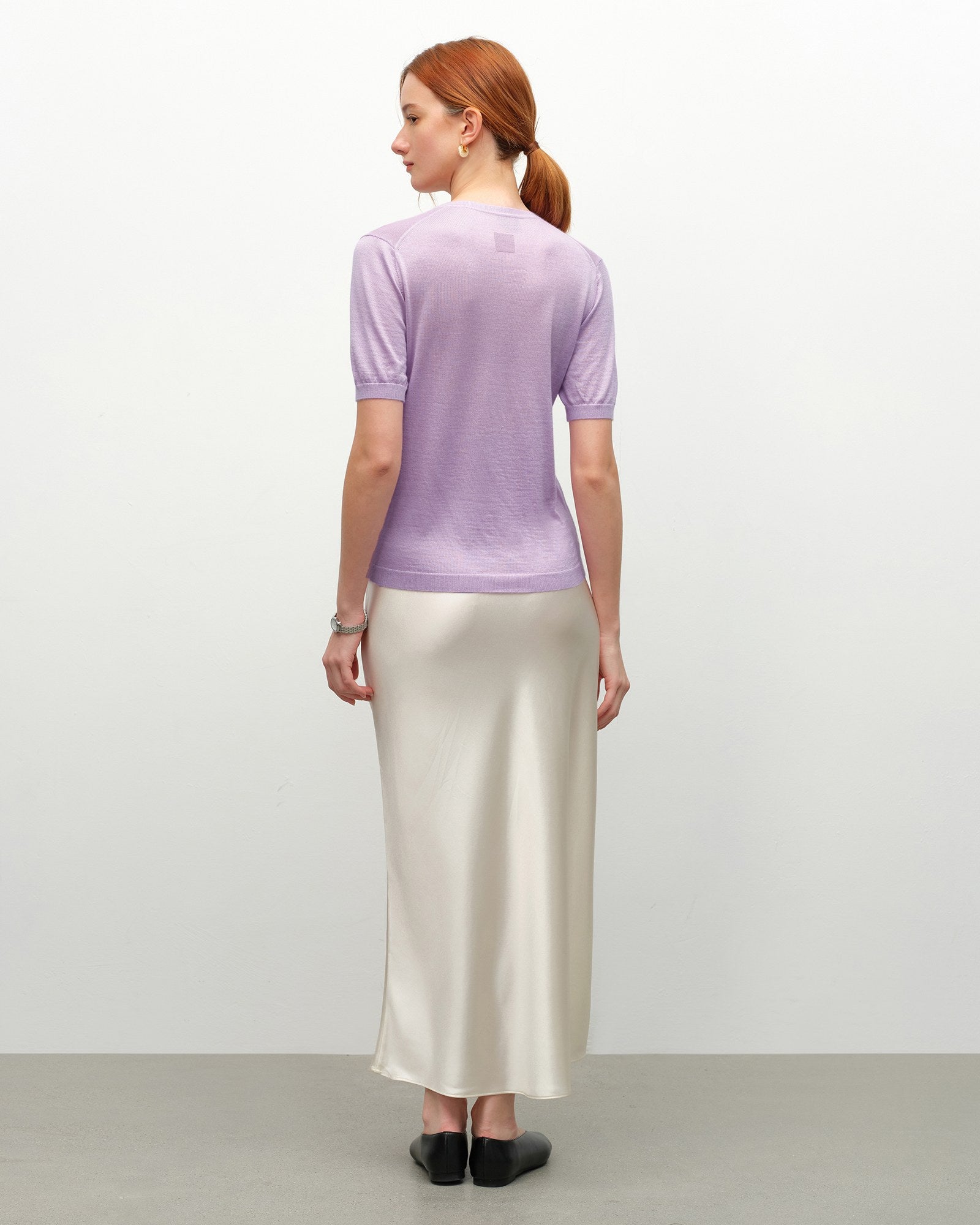 Breathable Cashmere Silk Summer T-Shirt