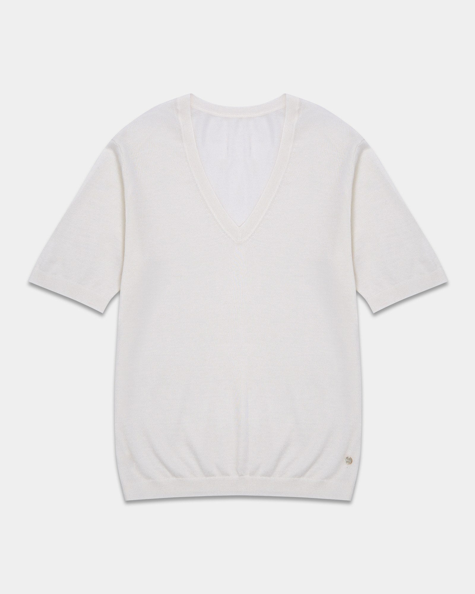 Breathable Cashmere Silk Summer T-Shirt