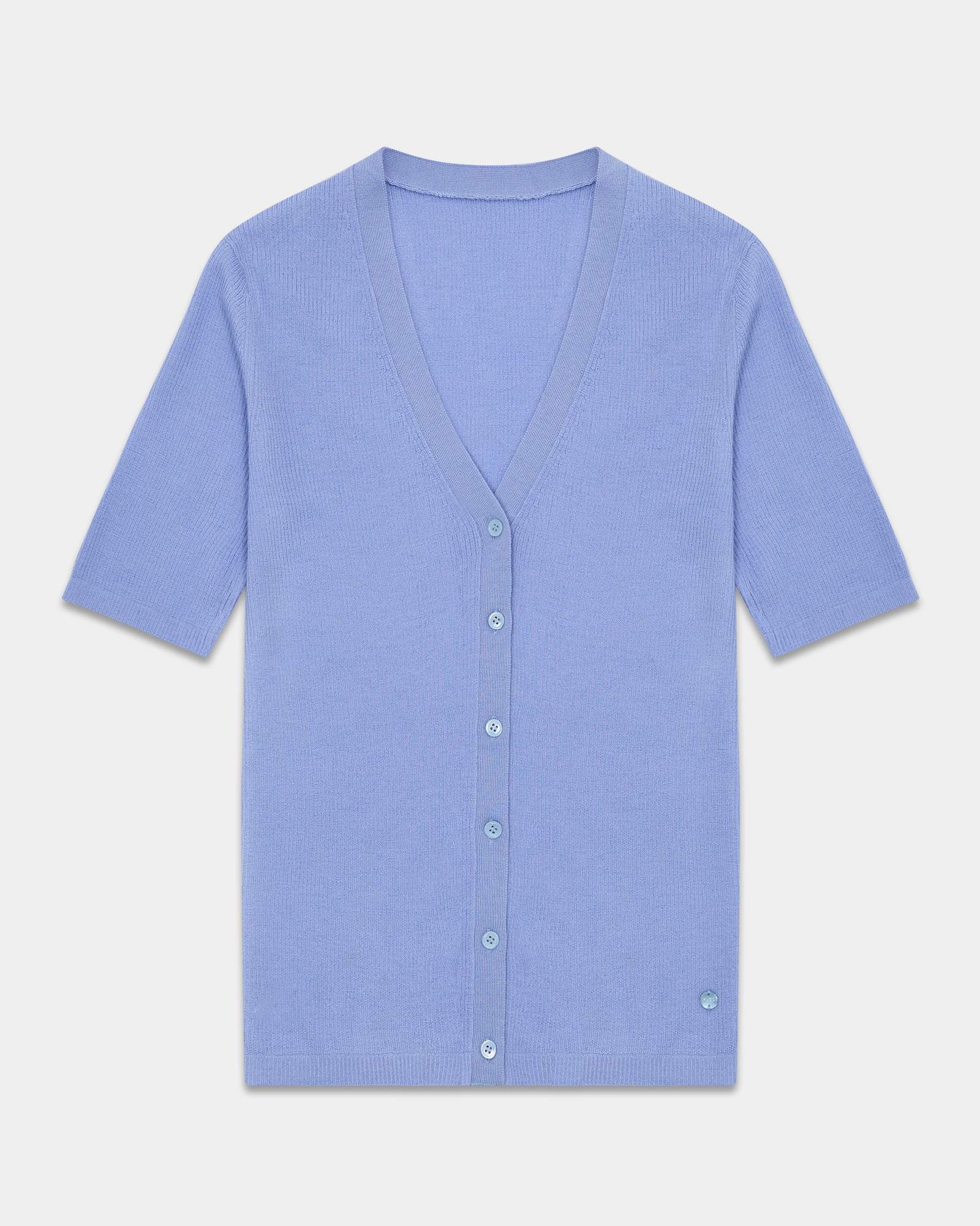 Lightweight Cashmere Silk Short Sleeve Cardigan