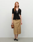 Lightweight Cashmere Silk Short Sleeve Cardigan