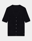 Lightweight Cashmere Silk Short Sleeve Cardigan