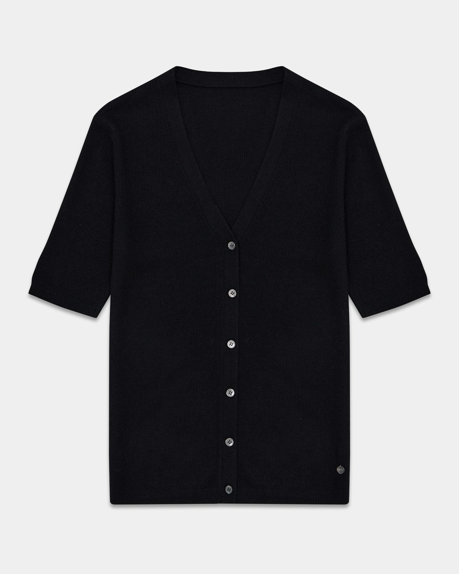 Lightweight Cashmere Silk Short Sleeve Cardigan