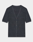 Lightweight Cashmere Silk Short Sleeve Cardigan