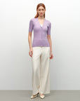 Lightweight Cashmere Silk Short Sleeve Cardigan