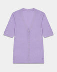 Lightweight Cashmere Silk Short Sleeve Cardigan