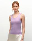 Soft Cashmere Silk Sleeveless Tank
