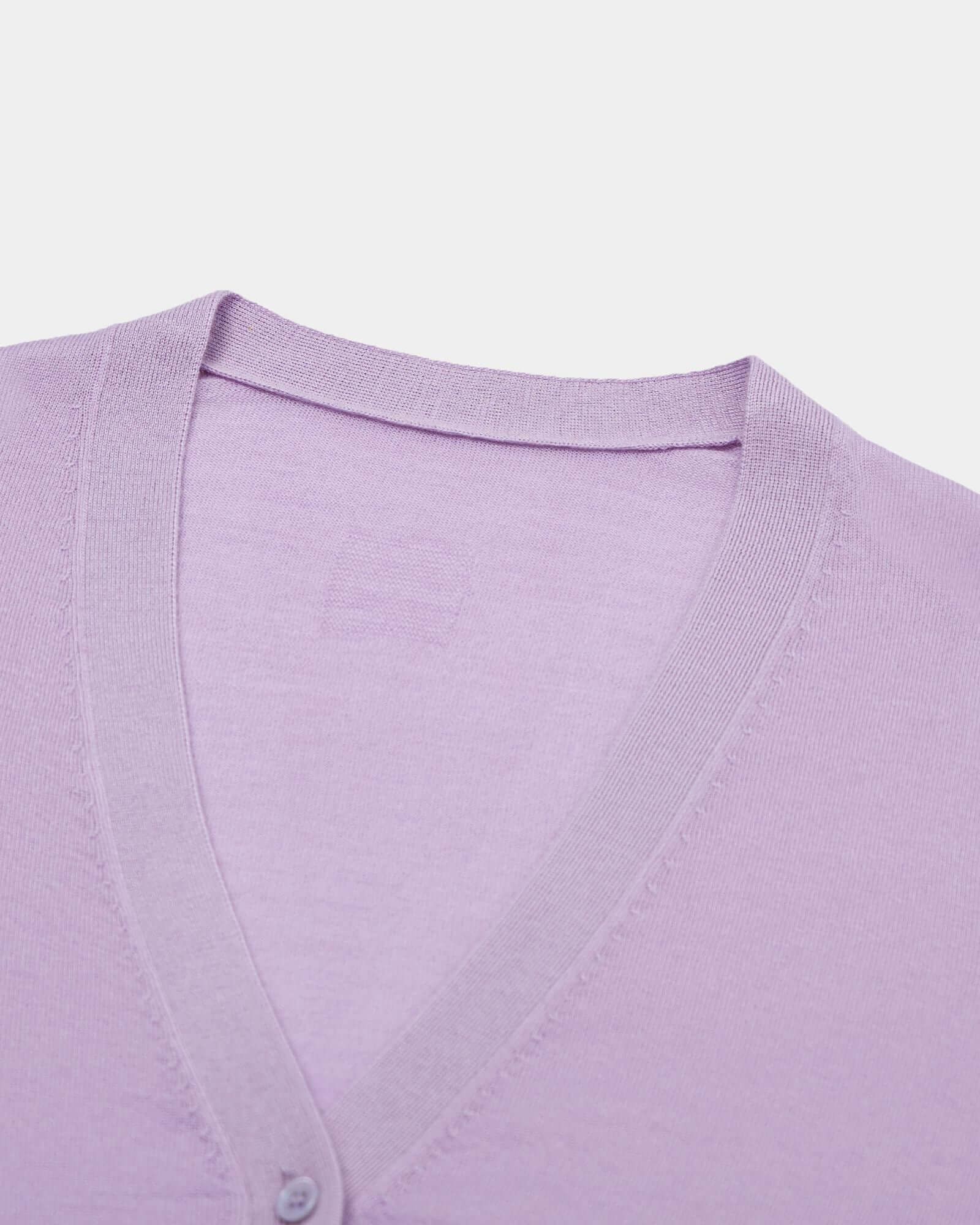 Soft Cashmere Silk V-Neck Cardigan