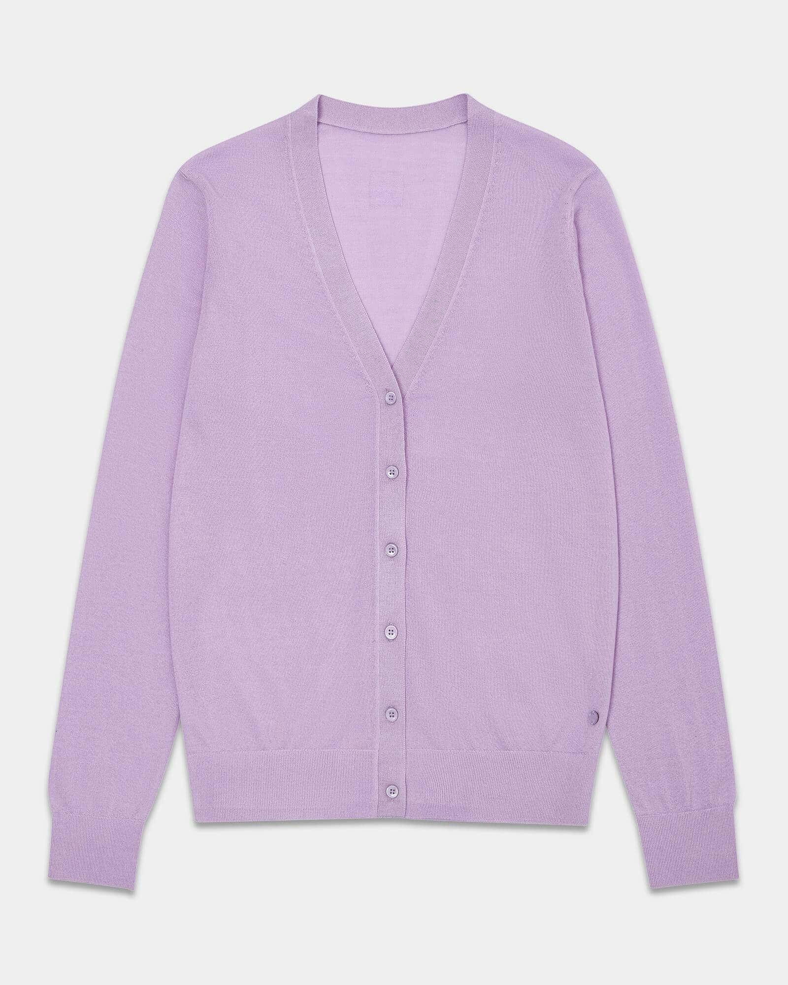 Soft Cashmere Silk V-Neck Cardigan