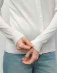 Soft Cashmere Silk V-Neck Cardigan