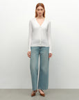 Soft Cashmere Silk V-Neck Cardigan