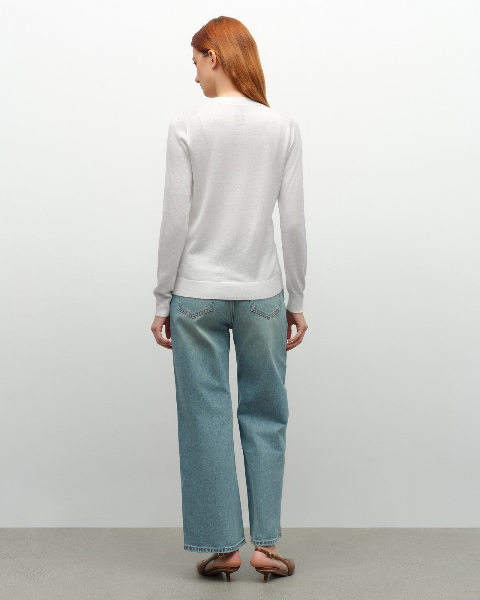 Soft Cashmere Silk V-Neck Cardigan