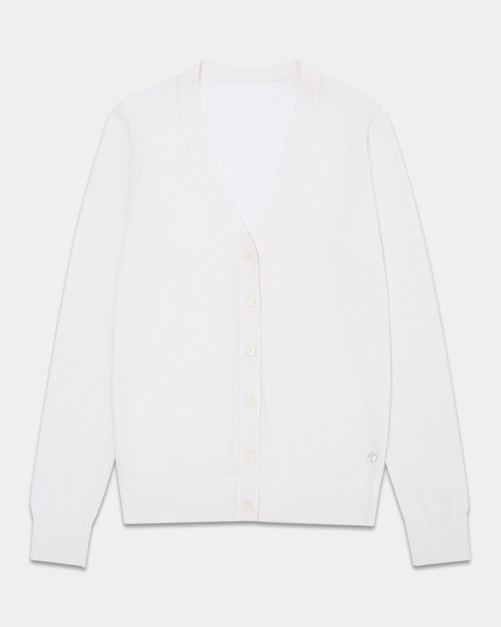 Soft Cashmere Silk V-Neck Cardigan