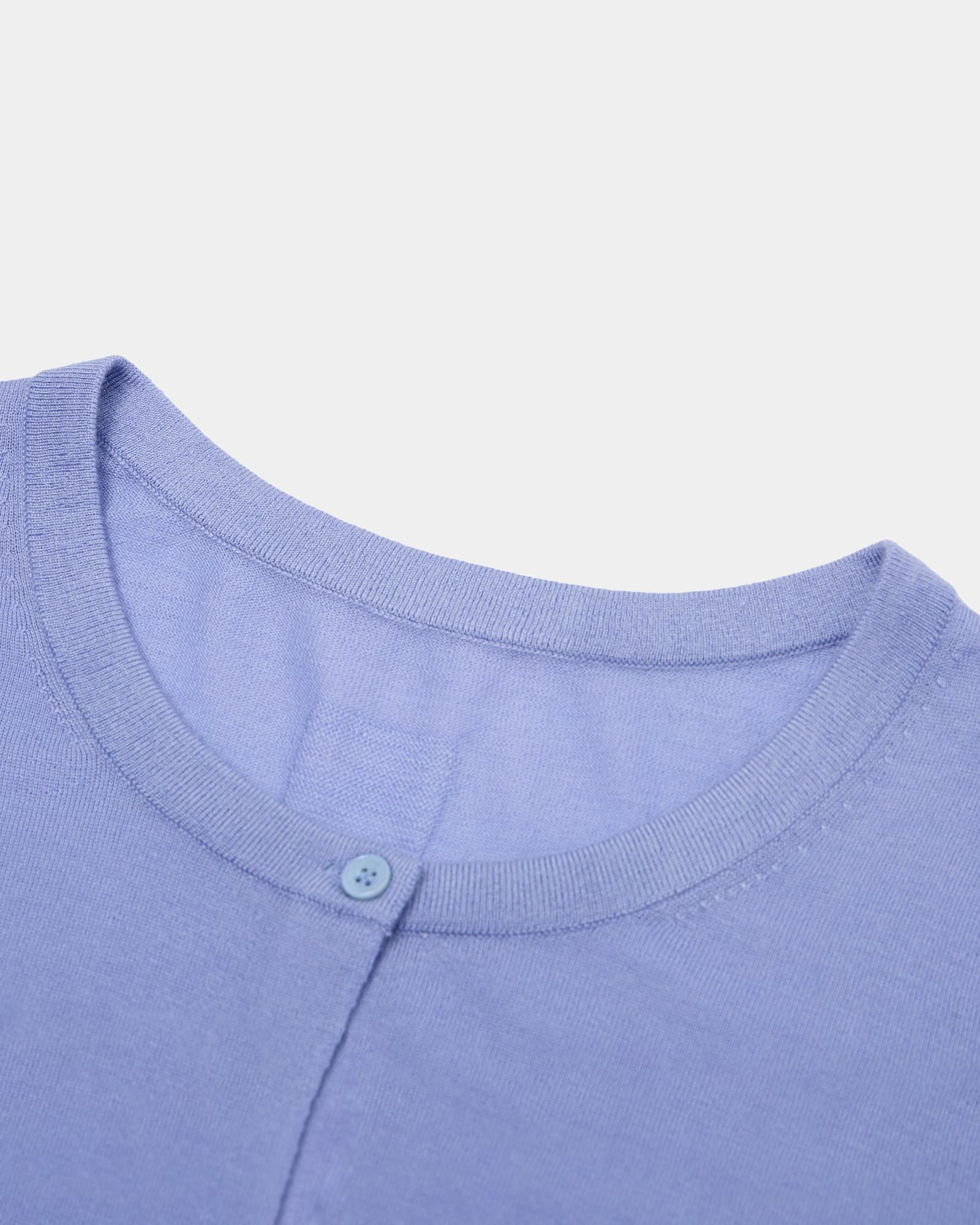 Lightweight Cashmere Silk Crew Cardigan