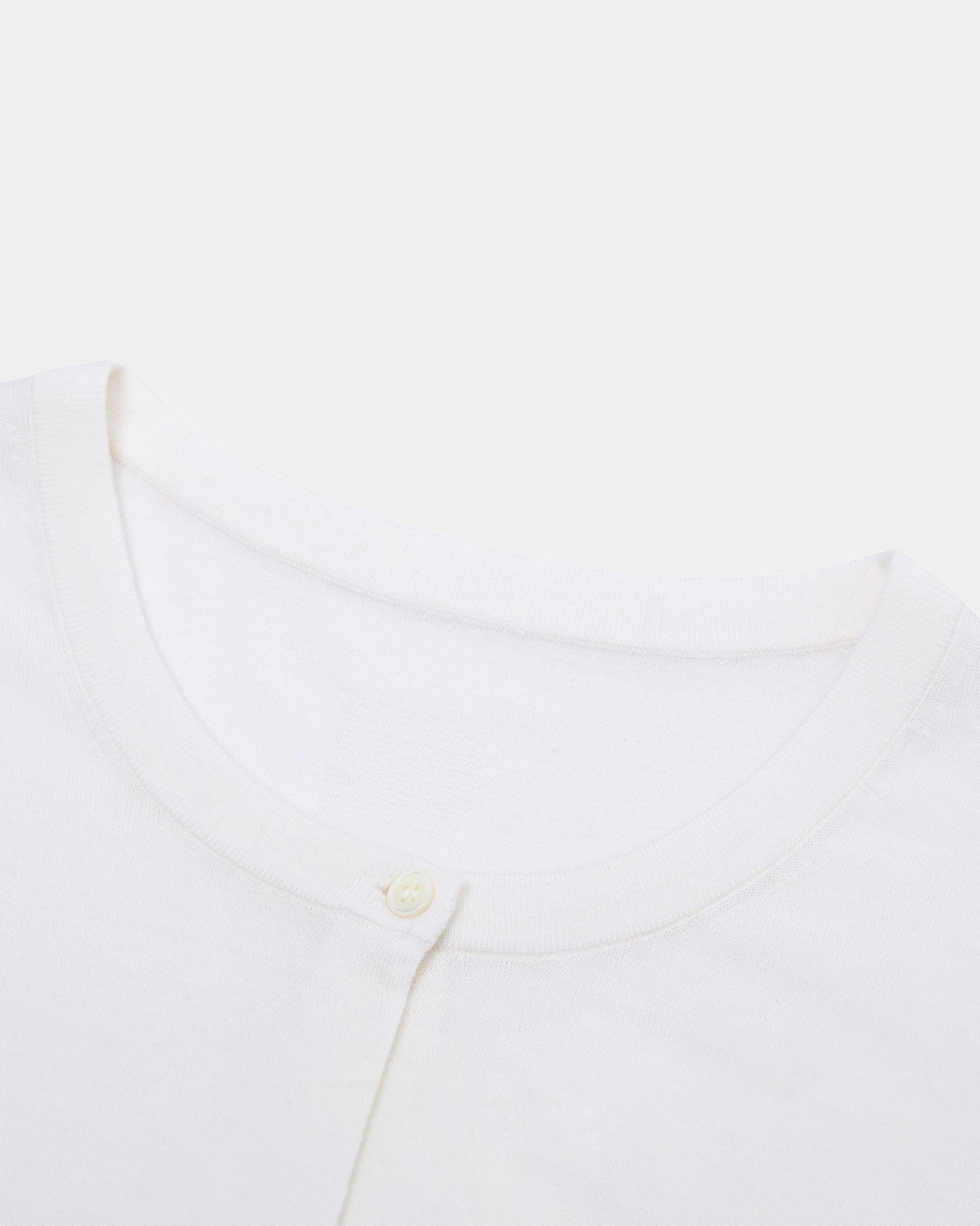 Lightweight Cashmere Silk Crew Cardigan