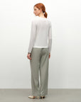 Lightweight Cashmere Silk Crew Cardigan