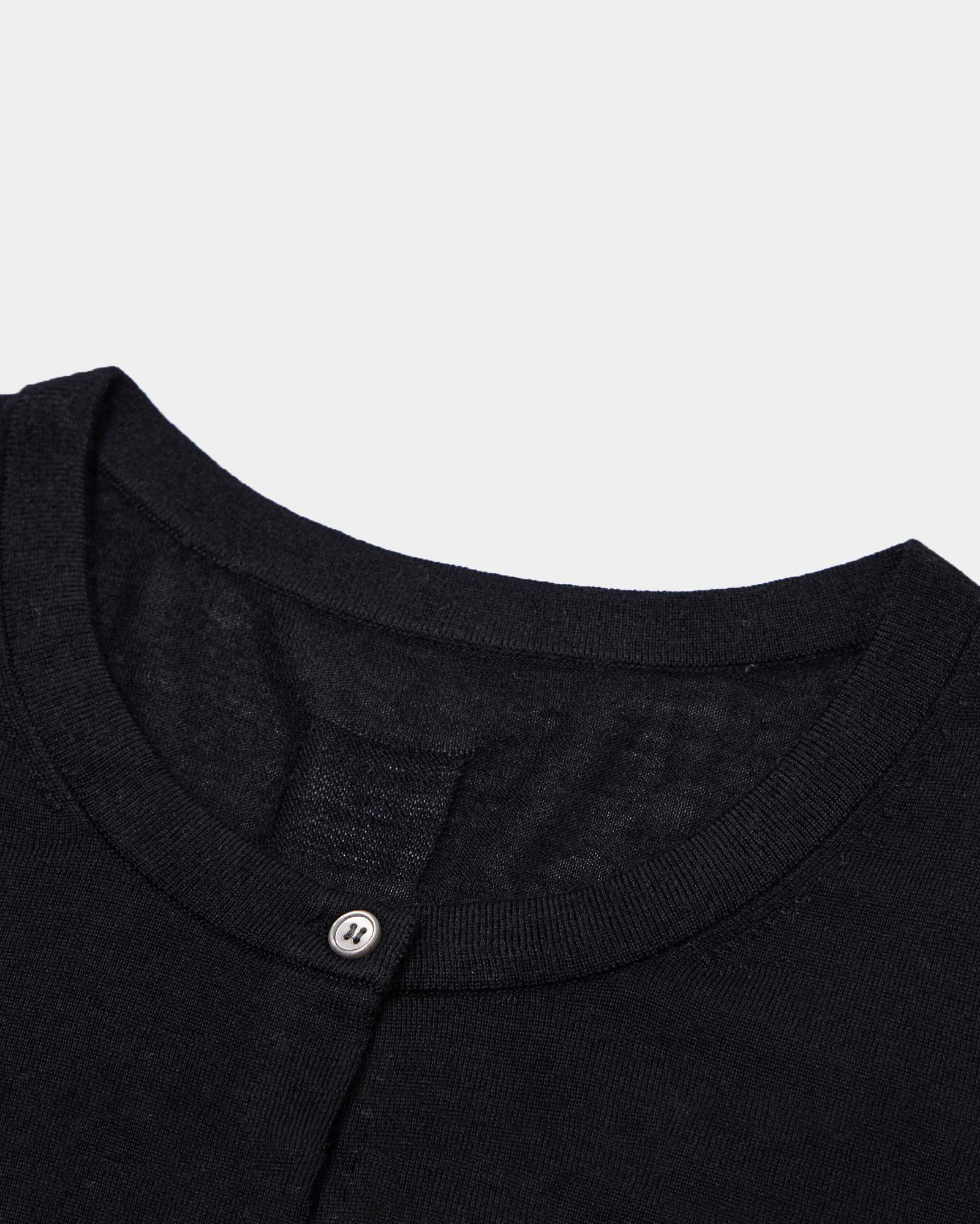 Lightweight Cashmere Silk Crew Cardigan