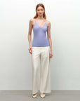 Lightweight Cashmere Silk V-Neck Tank