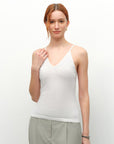 Lightweight Cashmere Silk V-Neck Tank