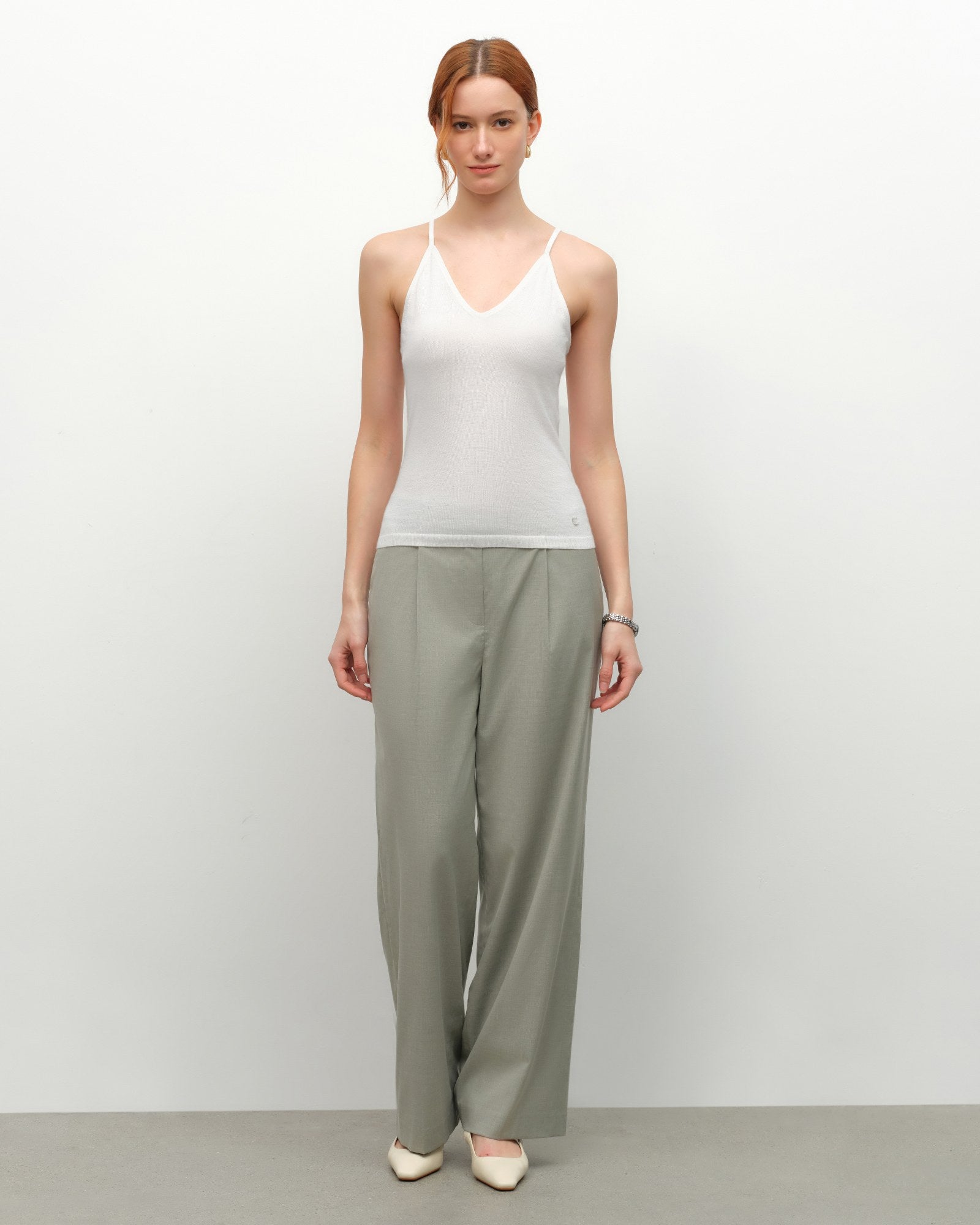 Lightweight Cashmere Silk V-Neck Tank – kvsscashmere