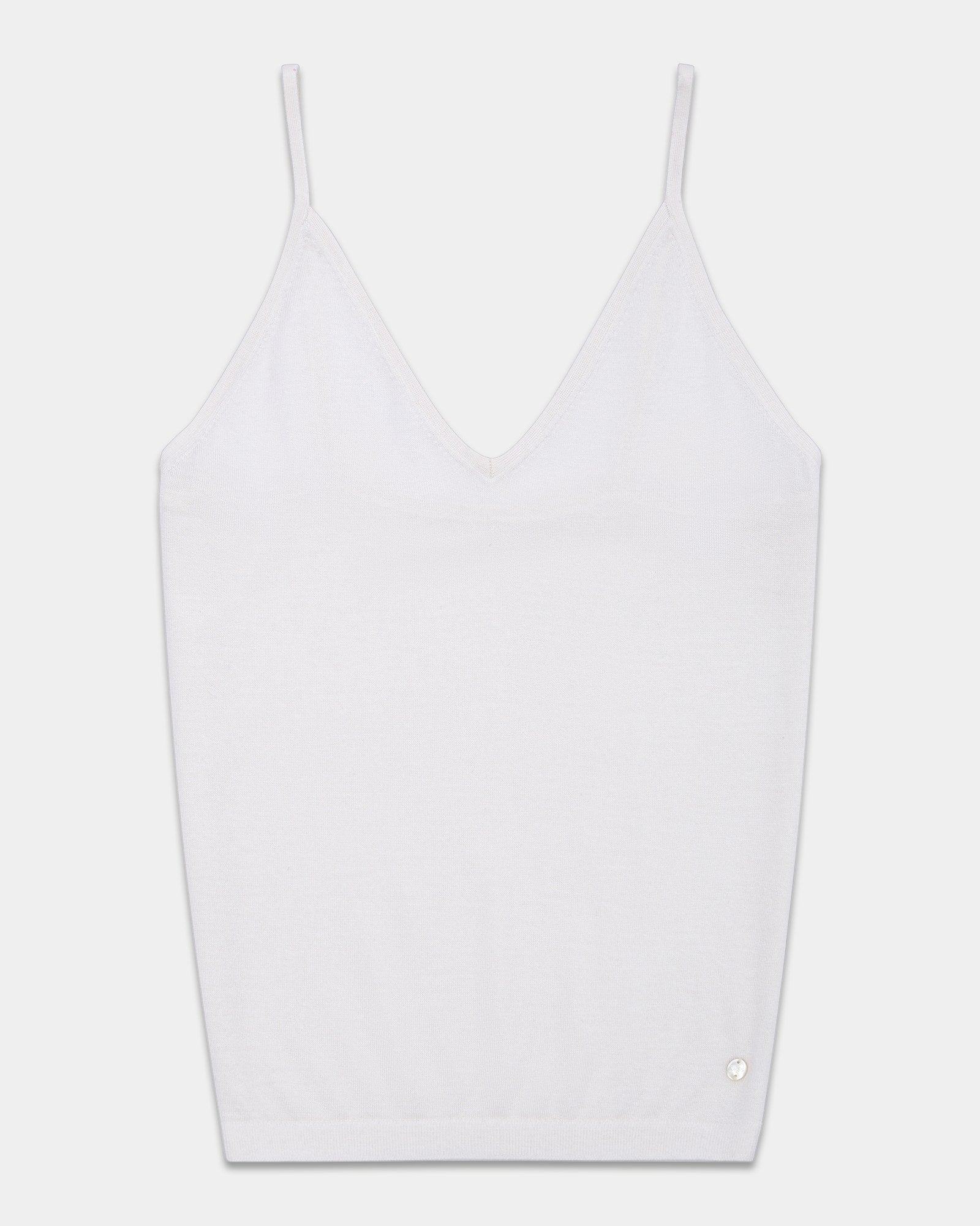 Lightweight Cashmere Silk V-Neck Tank – kvsscashmere