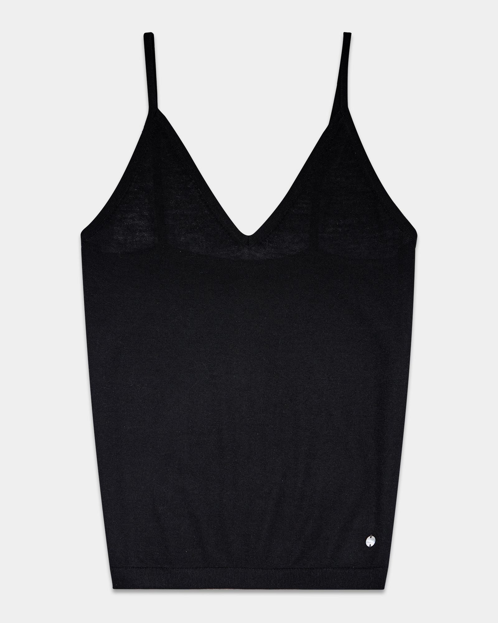 Lightweight Cashmere Silk V-Neck Tank