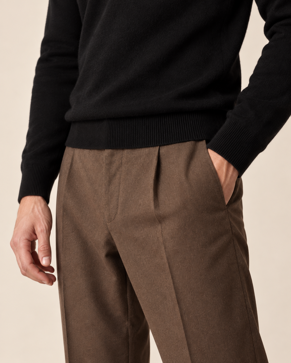 Luxe 100% Cashmere Crew Neck Sweater