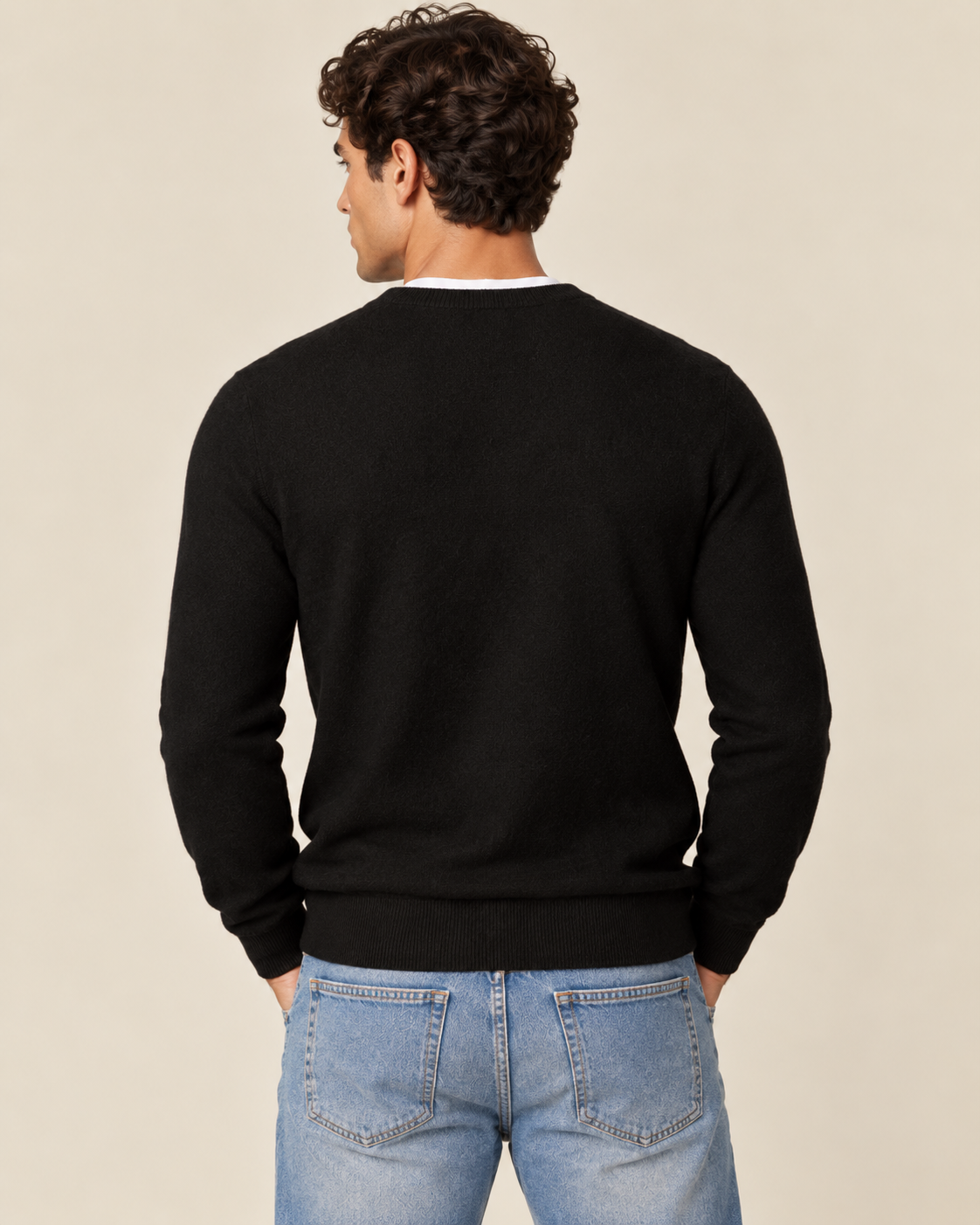 Classic Men's Cashmere V-Neck Pullover