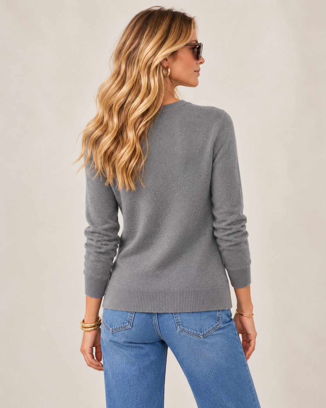 Classic 100% Cashmere Crewneck Sweater