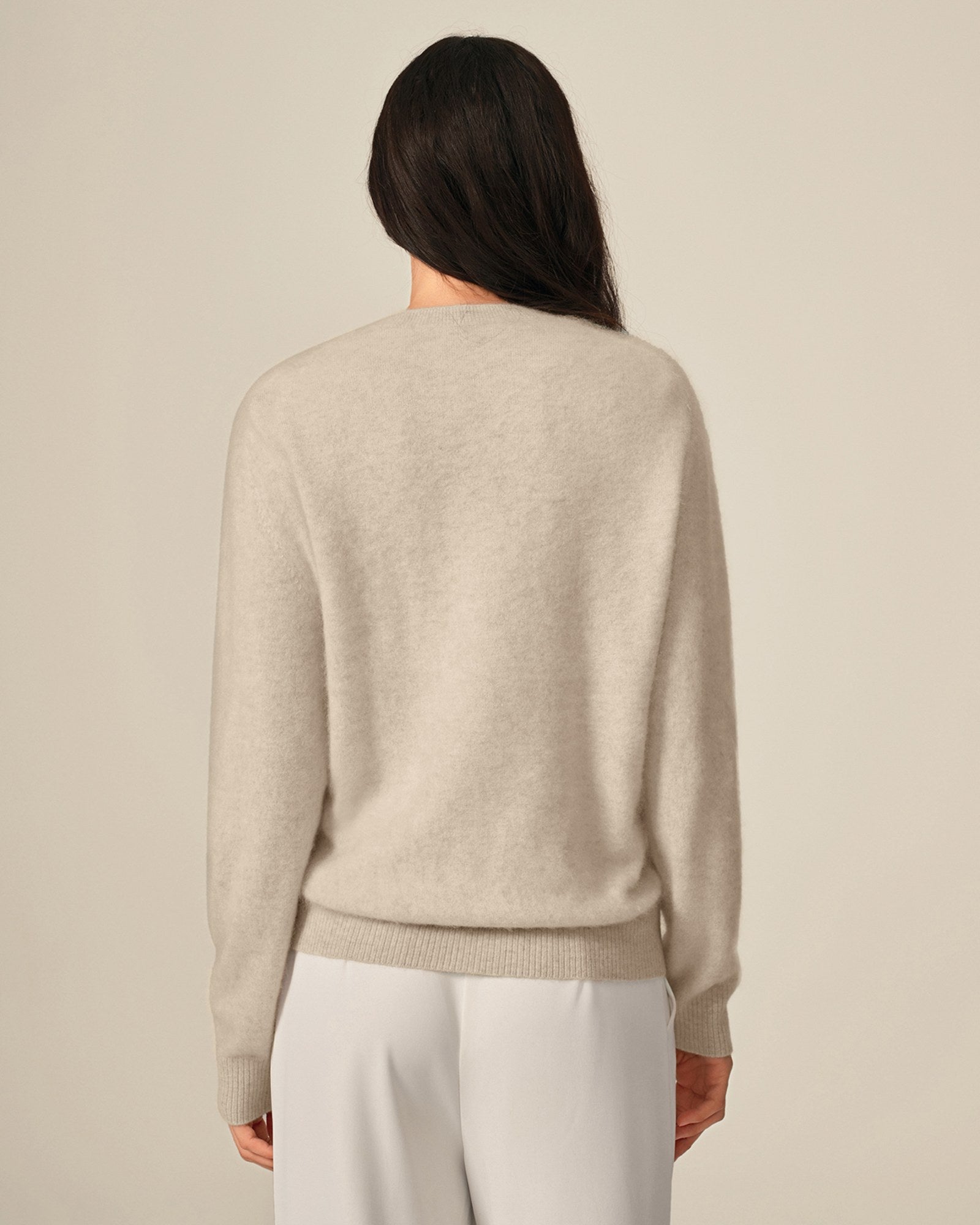 beige cashmere sweater   kvss