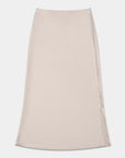 beige silk skirt