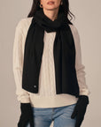 black cashmere scarf