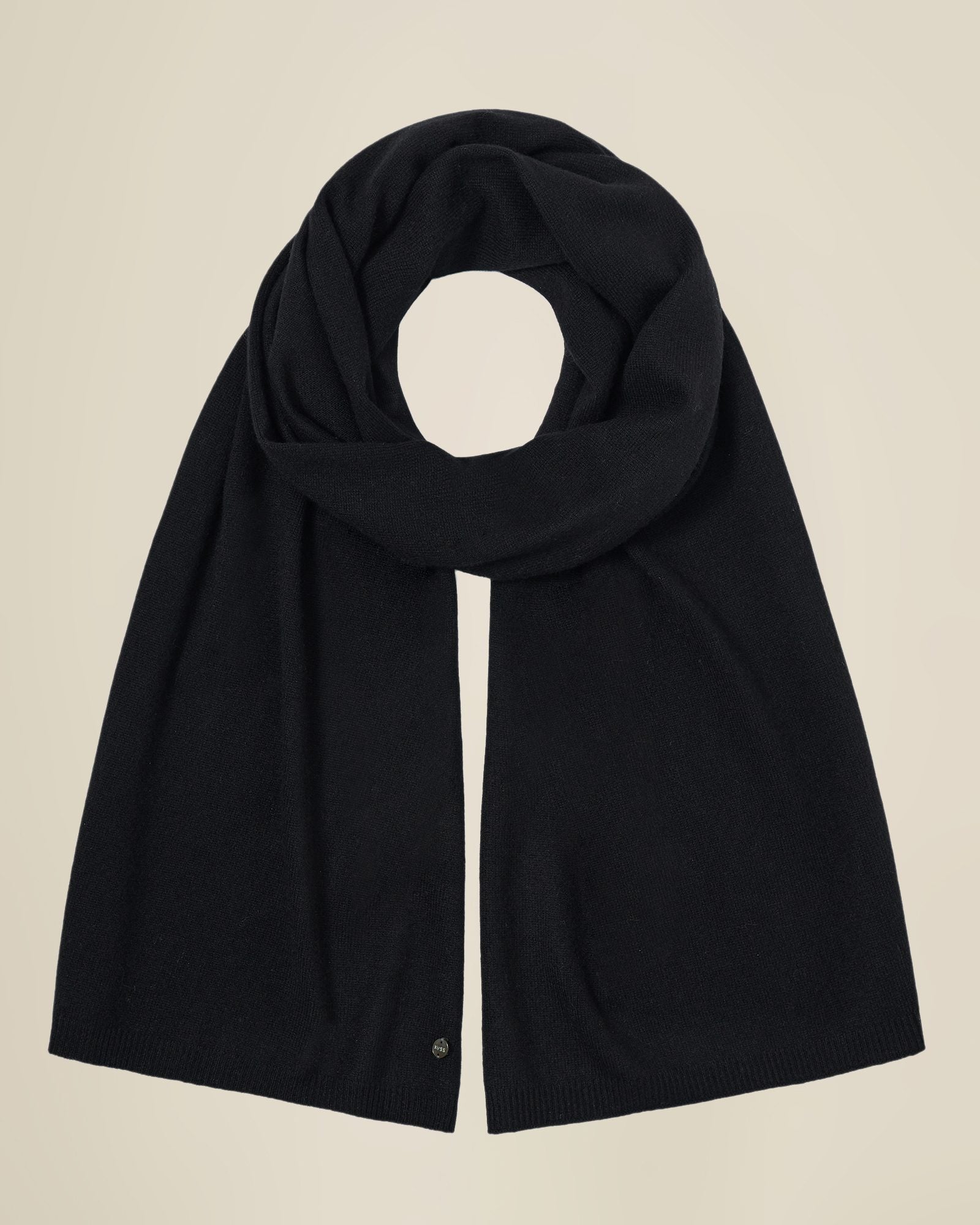 black cashmere scarf  kvss